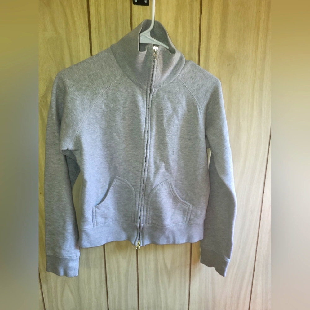 Womens Grey Zip-Up Jacket